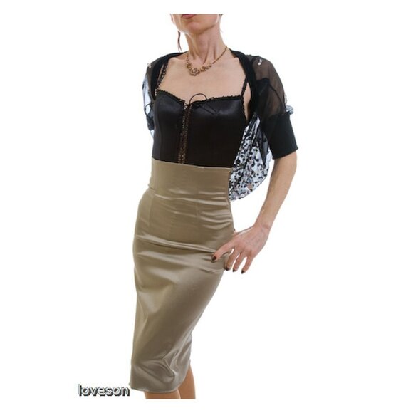 PLEIN SUD High Waist Bandage Pencil Skirt NEW - Picture 8 of 10